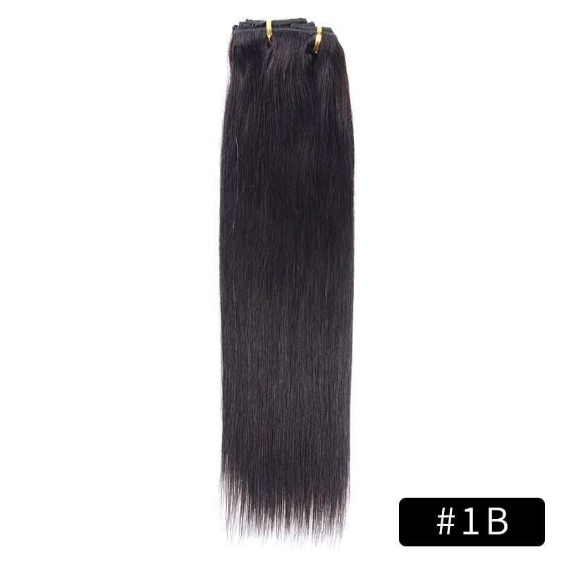 Link Remy Straight Clip In Human Hair Extensions Full Head Set 10Pcs 22 inch 160G 200G 240G