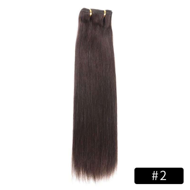 Link Remy Straight Clip In Human Hair Extensions Full Head Set 10Pcs 22 inch 160G 200G 240G