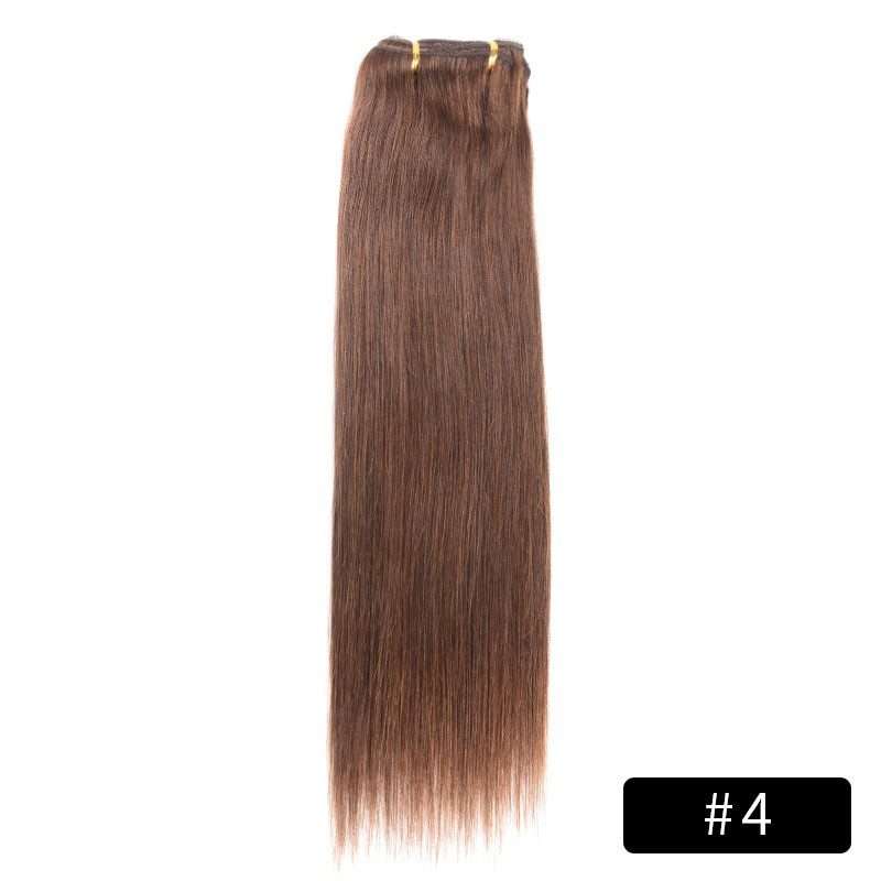 Link Remy Straight Clip In Human Hair Extensions Full Head Set 10Pcs 22 inch 160G 200G 240G
