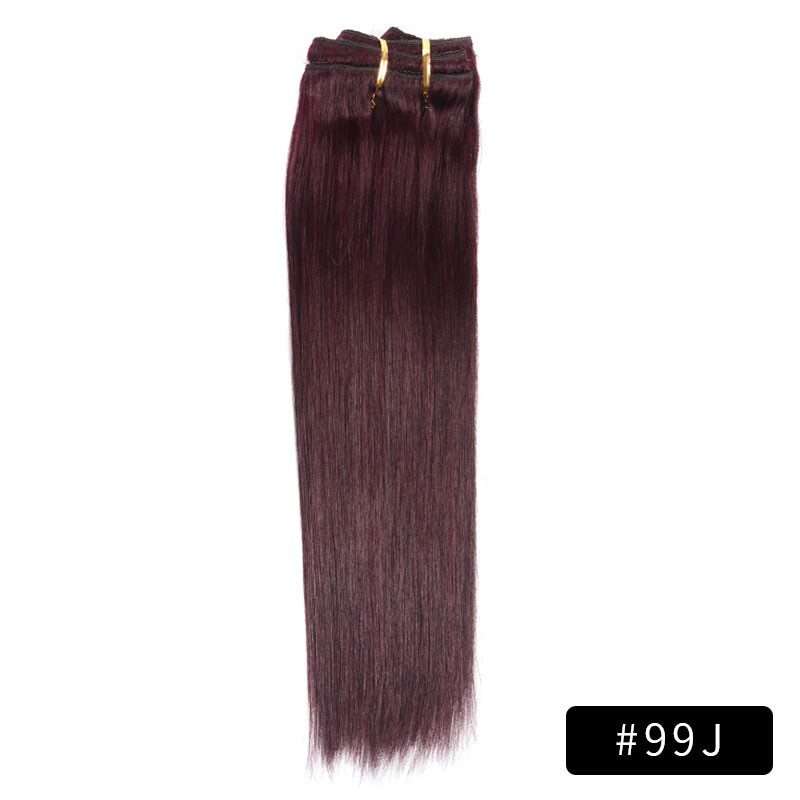 Link Remy Straight Clip In Human Hair Extensions Full Head Set 10Pcs 22 inch 160G 200G 240G