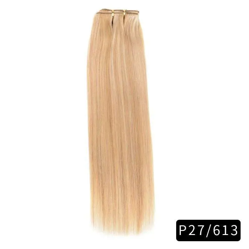 Link Remy Straight Clip In Human Hair Extensions Full Head Set 10Pcs 22 inch 160G 200G 240G