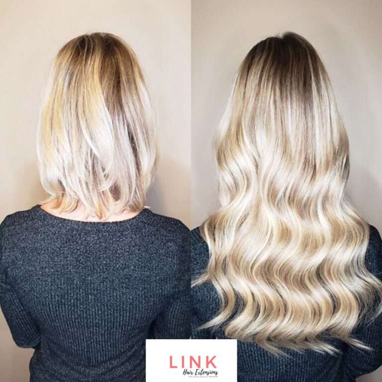 Full head of 14-inch Remy clip-in hair extensions – deluxe set for volume and length
