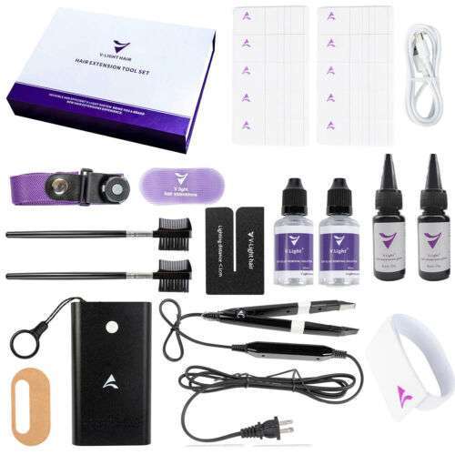 V Light hair extension glue machine for professional use