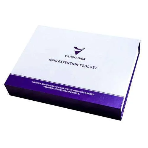 Compact V Light kit for portable hair extension application