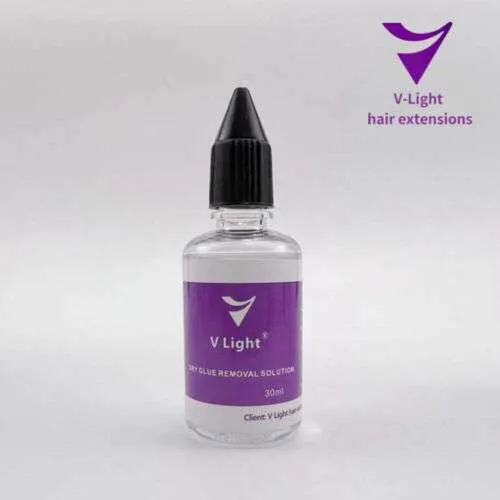 Black V Light glue for long-lasting hair extensions