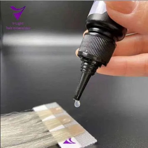 Eco-friendly resin glue in the V Light hair extension kit