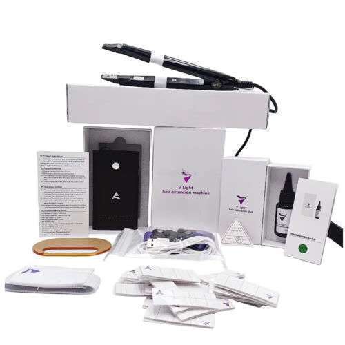 Complete V Light hair extension kit with glue and remover