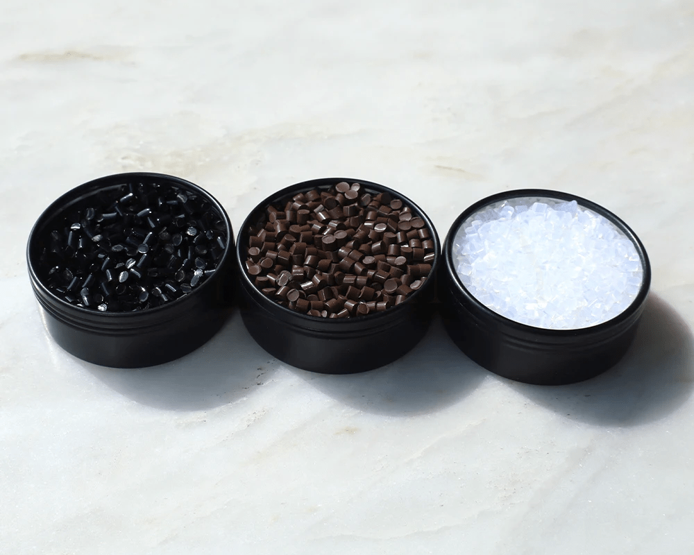 High-quality keratin adhesive beads for professional hair stylists