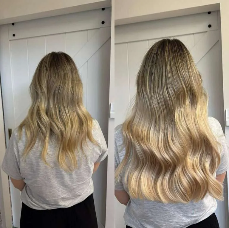 Healthy scalp image post removal of well-maintained hair extensions.