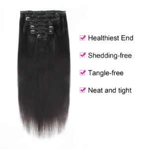 Relaxed Straight Classic Clip-In Hair Extensions 2