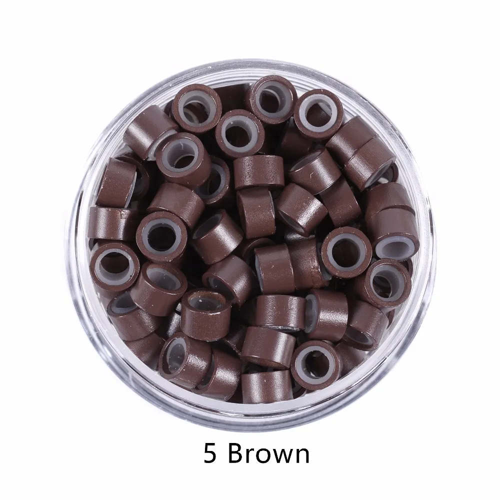 Brown Micro Ring Beads pot