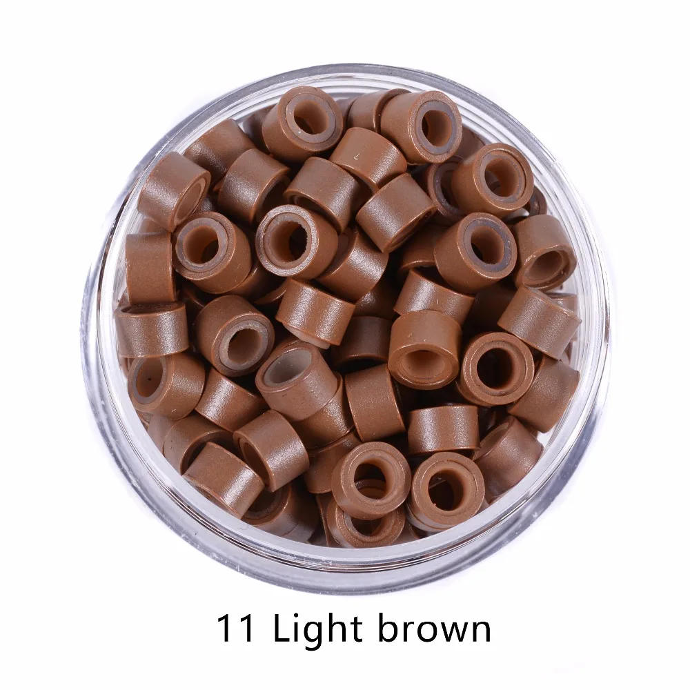 Light Brown Micro Ring Beads 