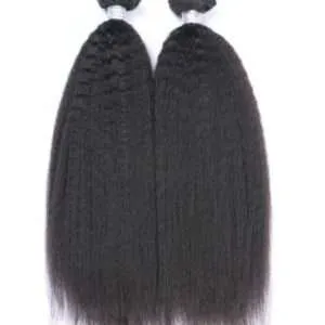 natural back kinky straight hair