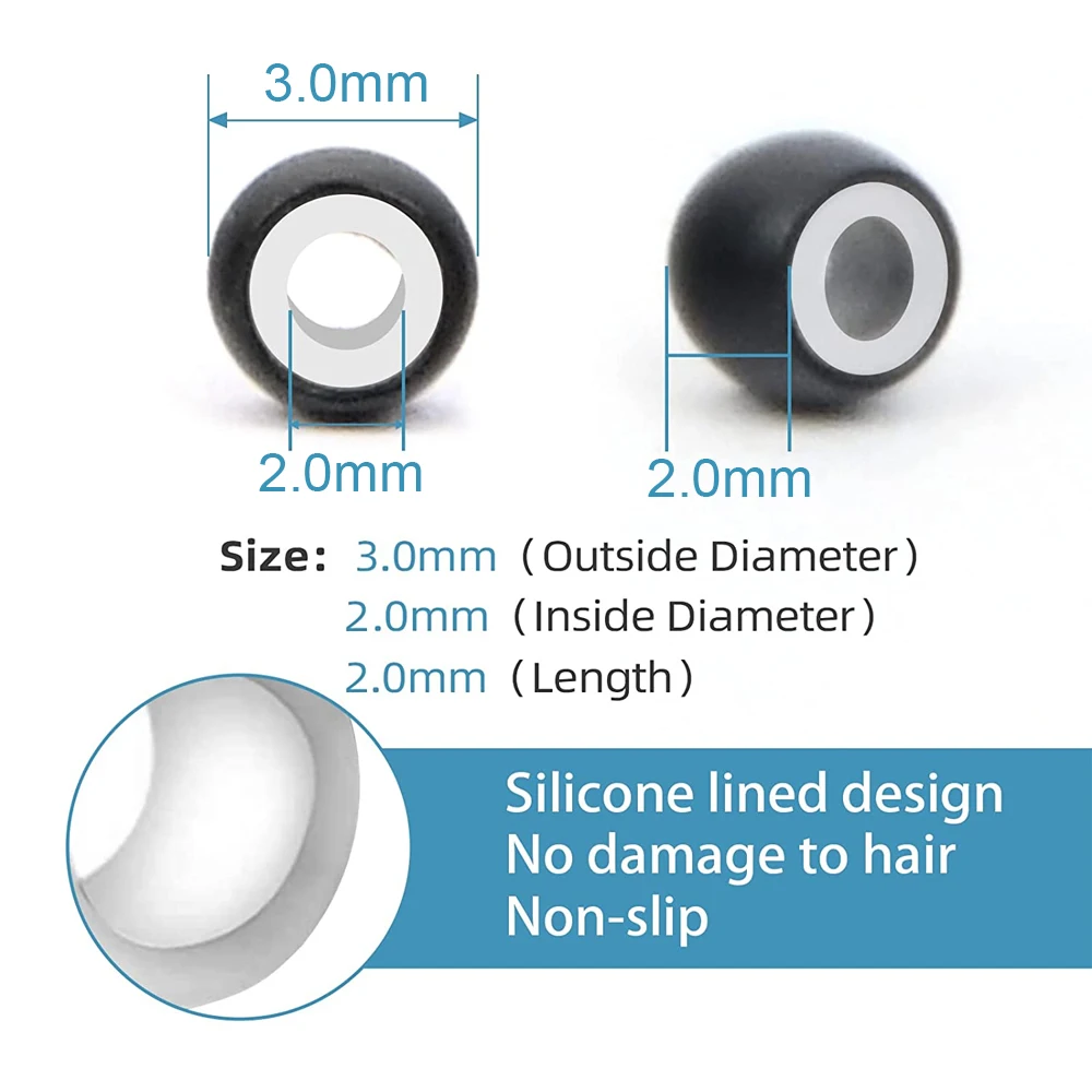 3mm Nano Ring beads UK