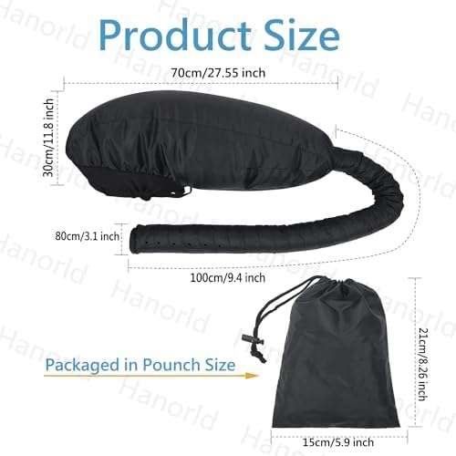Hair Dryer Bonnet Attachment Portable Hood for Deep Conditioning - Image 3