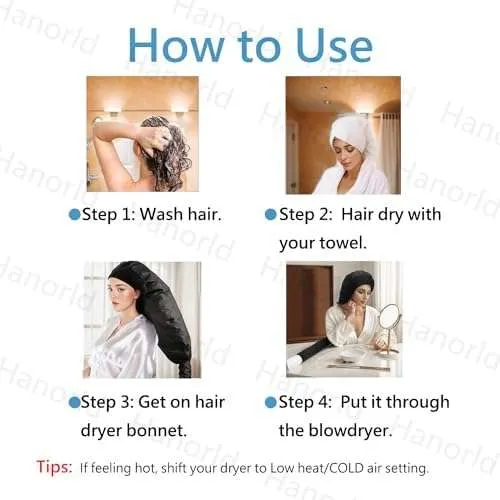 Hair Dryer Bonnet Attachment Portable Hood for Deep Conditioning - Image 4