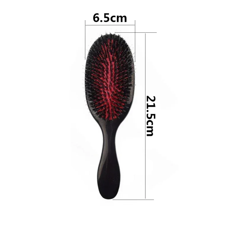 Volumizing Boar Bristle Brush Anti-Static Scalp Massage Brush - Image 6