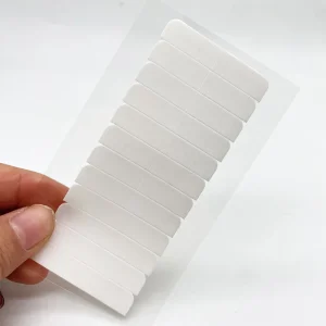 120 tabs/lots 10 sheets 0.8cm*4cm No shine white adhesive tape waterproof tape for tape hair extension 4